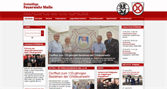Desktop Screenshot of feuerwehr-melle.de